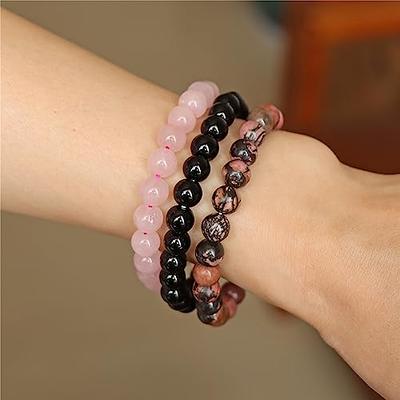 2-3Pcs 8Mm Bracelet Pierre Naturelle Bijoux Femme Bracelet Fantaisie  Élastique Yoga Cadeau[u7217]