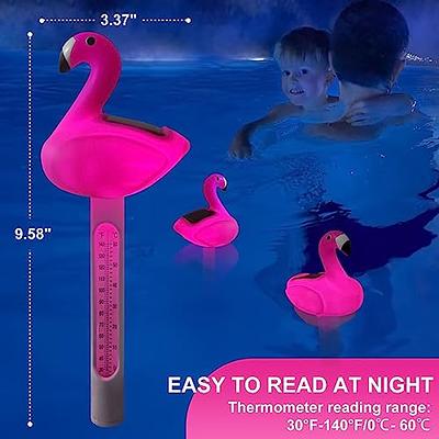 ChlorStar Floating Pool Thermometer, Solar Flamingo Pool Thermometer  Floating,Easy Read Swimming Pool Thermometer at Night, Fun Pool Temperature  Thermometer, Floating Water Thermometer for Cold Plunge - Yahoo Shopping