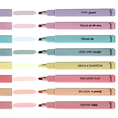 Sonuimy Aesthetic Dual Tips Cute Highlighters, Eye-Care Assorted Pastel  Colors, No Bleed Bible Highlighter Dry Fast Markers, Perfect for School,  College, Office, Journal & Planner (12 Colors) - Yahoo Shopping