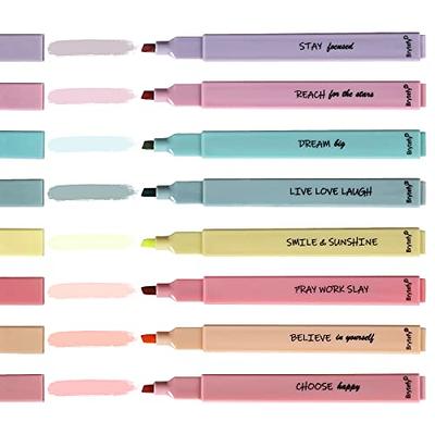 Sonuimy Aesthetic Dual Tips Cute Highlighters, Eye-Care Assorted