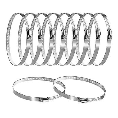 Hose Clamp, Stainless Steel Hose Clamps for 2 Inch to 3 Inch Hose Pipe  Large Adjustable Worm Gear Hose Clamps Assortment Kit for Automotive  Radiator