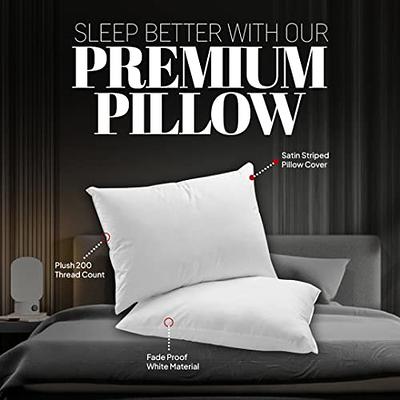 Beckham Hotel Collection Bed Pillows King Size Set of 2 - Microfiber Pillow  for Back, Stomach or Side Sleepers