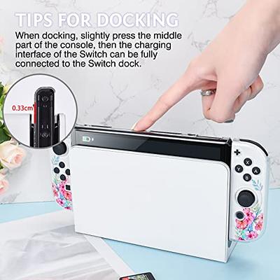 DLseego Protective Glitter Case Compatible with Switch OLED Console Updated  Version, Glitter Bling Soft TPU Cover with Shock-Absorption and