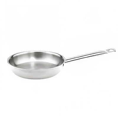 14 Diameter Fry Pan, Stainless Steel, Encapsulated Base, Dishwasher Safe,  Standard Electric, Gas Cooktop, Halogen 