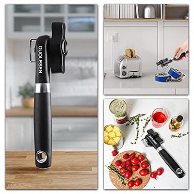 IMUSA USA Electric Can Opener with Bottle Opener and Knife Sharpener, Red  Small