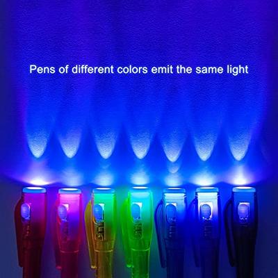 2Pcs/lot 2 In 1 Magic Light Pen Invisible Ink Pen,Secrect Message pens,for  Drawing Fun Activity Kids Party Favors Gift