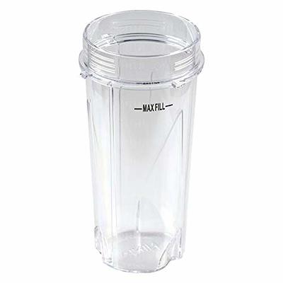 CLEAR PLASTIC 32 OZ NUTRI NINJA BLENDER CUP WITH BLADES