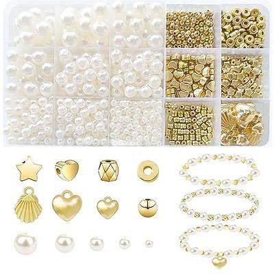 ZIQON 1000Pcs Pearl Beads for Bracelets Making, Pearl Beads for Jewelry  Making for Adults, Gold Bracelet Beads DIY Kit, Gold Spacer Beads for  Bracelets, Girls Friendship Bracelet Making Kit Beads - Yahoo