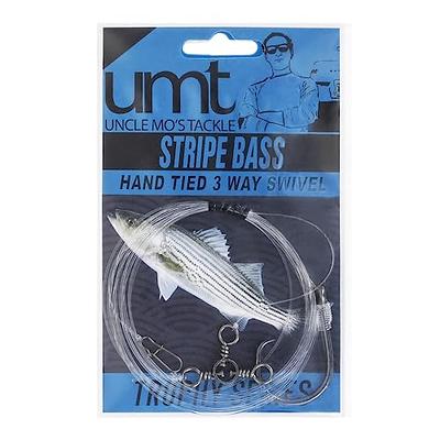 5 Pack 3-Way 8/0 Circle Hook Striped Bass Rig - Uncle Mo's