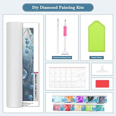 YALKIN 5D Diamond Painting Kits for Adults Beginners, DIY 5D Diamond Art for Adults Clearance Paint by Number with Gems Full Round Drill for Kids