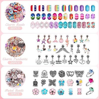  Prt.ASSTNT Friendship Charm Bracelet Jewelry Making Kit, Unicorn  Mermaid Gifts Toys for Girls 5 6 7 8 9 10 Year Old,Jewelry Making Supplies  Beads for Presents Girls Age 8-12, Princess Toys
