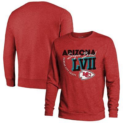 Men's Majestic Threads Red Kansas City Chiefs Super Bowl LVII High Tide  Tri-Blend Pullover Sweatshirt - Yahoo Shopping