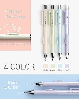 Nicpro 6PCS Pastel Mechanical Pencil Set with Eraser & HB Lead, Cute M
