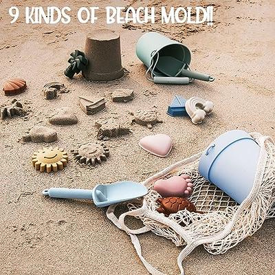 Play Sand Kit - 32 PC Sand Toy Set 3.3lbs Magic Sand, Molds & Tools Blue
