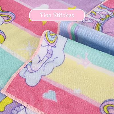 ASPMIZ Unicorn Beach Towels for Kids, Microfiber Rainbow Bath Towels  Oversized, Cute Beach Bath Towels for