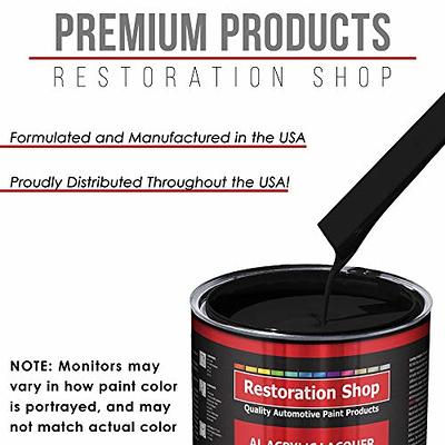 Restoration Shop - Jet Black (Gloss) Acrylic Lacquer Auto Paint - Complete  Gallon Paint Kit with Medium Thinner - Professional Gloss Automotive, Car,  Truck, Guitar & Furniture Refinish Coating - Yahoo Shopping