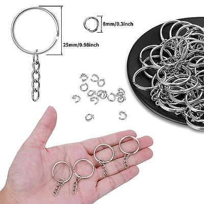 50 Sets Key Chain Making Kit Keychain Making Supplies Keychain