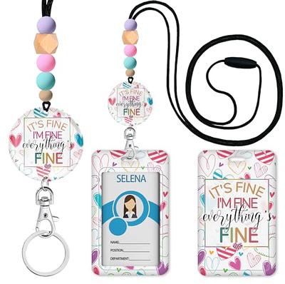 Wrapables Lanyard Keychain and ID Badge Holder Galaxy Blue