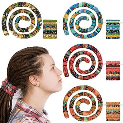 4 PCS Spiral Lock Hair Tie with 4 Bags Colorful Dreadlock Hair Ties Long  Bendable Dread Bands Bohemian Ponytail Holders Loc Hair Accessories for  Women Men Thick Curly Hair - Yahoo Shopping