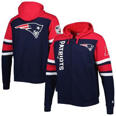 New England Patriots Toddler Piped Raglan Full Zip Coverall - Navy Blue