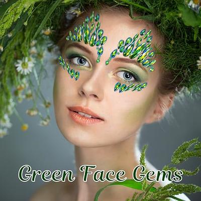 U-Goforst Face Gems Stick On - Green Face Jewels Stick On Halloween Ivy  Costume, Self Adhesive Glue Face Rhinestone Stickers Festival Makeup  Cosplay Dress Up Face Jewelry Accessories Women Grils - Yahoo