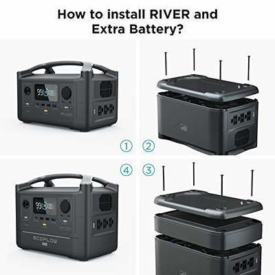 EF ECOFLOW River 600 Extra Battery, 288Wh Suitable for River 600