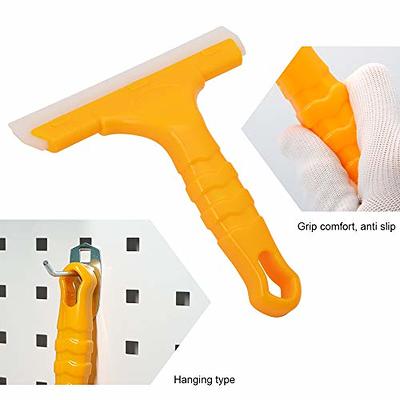 Rubber squeegee with comfortable handle