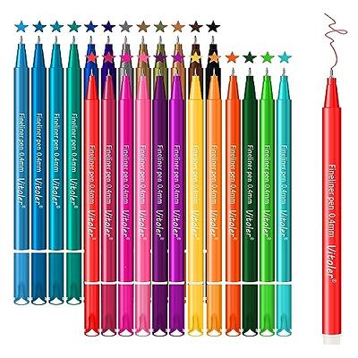 Upanic Journal Pens,24 Colorful Planner Pens,Fineliner Colored