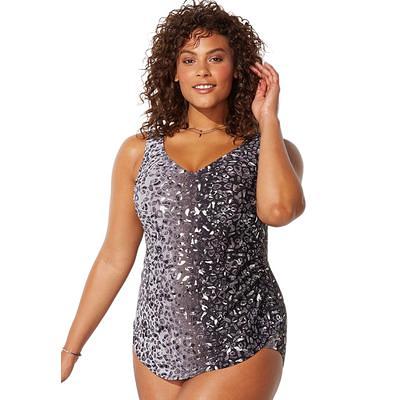 Women Plus Size One Piece Swimsuit, Womens Swimming Costume