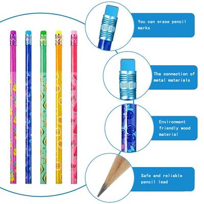 48 Pieces Fruit Scent Inspirational Pencils Student Colorful Fruit Pencils  Kids Motivational Graphite Pencil Cylinder Wood Colored Pencils with Eraser  Christmas Gift for School Supply (Vivid Style) - Yahoo Shopping