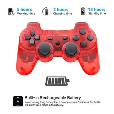 Dualshock 3 Wireless Controller - Clear Red (USED) - Retro vGames