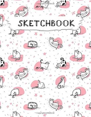 Kawaii Sketchbook: Cute anime girl blank drawing pad, manga artist  notebook, doodle journal