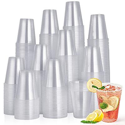 SHOPDAY Disposable Plastic Cups with Lids 8oz Clear Plastic Cups 100 Pack,  Cold Drink Containers Party Cups for Beverage Coffee Soda Juice Smoothie -  Yahoo Shopping