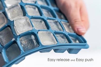 Ice Cube Trays Silicone with Lids, Large Square Easy Release Flexible BPA  Free Ice Cube Moulds