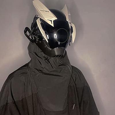  LIGUOGUO Full Face Mask Costume Futuristic Punk Mask Cosplay  for Men Techwear Black Punk Mask Halloween Costume Accessories : Clothing,  Shoes & Jewelry