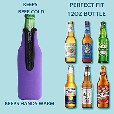 12Oz Insulated Stainless Steel Cold Beer Bottle Holder with bottle  opener-colors