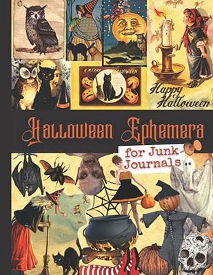 Halloween Ephemera for Junk Journals: One-Sided Decorative Paper