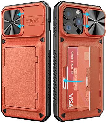 Shields Up Designed for iPhone 14 Pro Max Case, Minimalist Wallet Case with  Card Holder (3 Cards) & Ring Kickstand/Stand, [Drop Protection] Slim