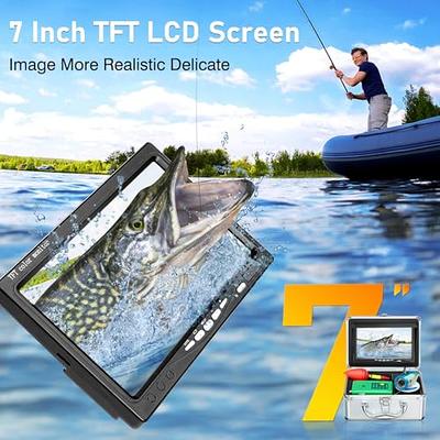 Underwater Fishing Camera, Adalov Portable Video Ice Fish Finder 1000 TVL  15pcs Infrared Waterproof Camera with 9 Inch LCD Monitor for Ice, Lake and