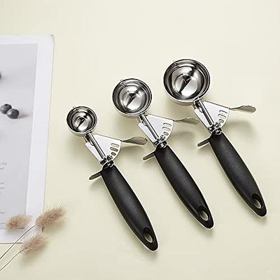 Dropship 3pcs Cookie Scoop Set, Stainless Steel Ice Cream Scooper With  Trigger Release, Large/Medium/Small Cookie Scooper For Baking, Cookie Scoops  For Baking Set Of 3 With Cookie to Sell Online at a