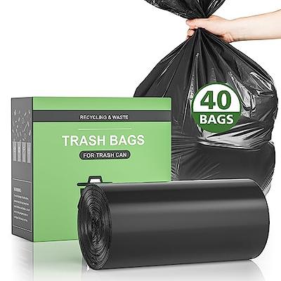 4 Gallon Trash Bag, Small Black Trash Bags 100 Counts Thicken