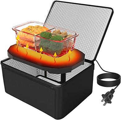 VEVOR Portable Oven 12V Car Food Warmer 2qt 55W Portable Mini Personal Microwave Electric Heated Lunch Box for Camping Travel Compatible with Glass