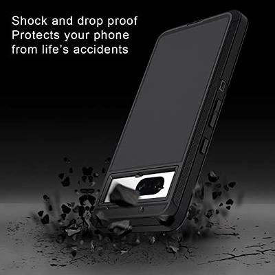 Hekodonk for Google Pixel 6A Case (2022), Heavy Duty Shockproof Protection  Hard Plastic+Silicone Rubber Hybrid 3 in 1 Drop Protective Case for Google