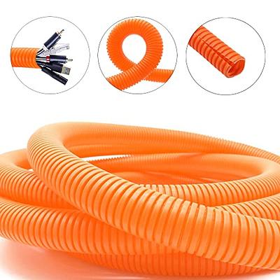 SKYPRO Split Loom Tubing Wire Conduit, Orange Corrugated Wire Tube Cable  Protection Pipe Cable Tidy Tube for TV Cables, Electric Wire, Garden Lights  (ID 25mm, 19.6 Ft) - Yahoo Shopping