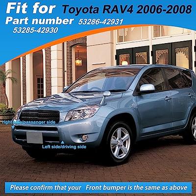 LEFT+RIGHT FRONT BUMPER Tow Hook Eye Cover Cap Fit For Toyota RAV4