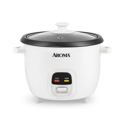 AROMA Digital Rice Cooker, 4-Cup (Uncooked) / 8-Cup (Cooked), Steamer,  Grain Cooker, Multicooker, 2 Qt, Stainless Steel Exterior, ARC-914SBD