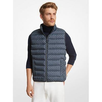 Michael Kors Logo Quilted Vest Blue M - Yahoo Shopping