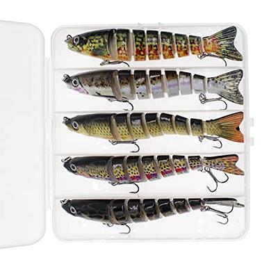5pcs Pre-rigged Fishing Lures For Bass Multi-colors Life-like Lures For  Freshwater & Saltwater