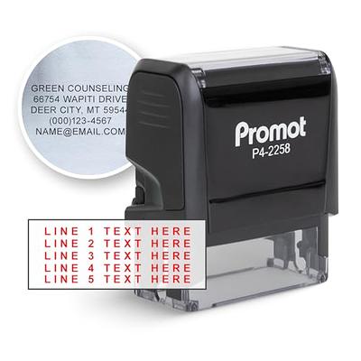 Custom Rubber Stamp Self Inking - Personalised with your Logo