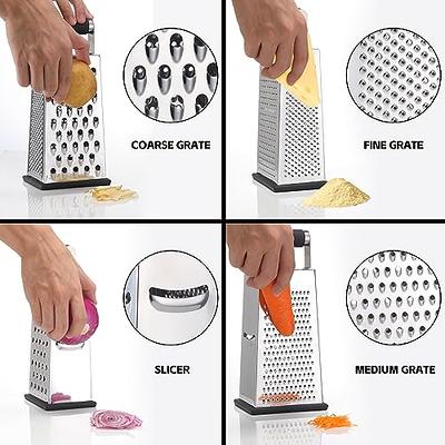 Handheld Stainless Steel Cheese Grater for Kitchen - Fine Shredder